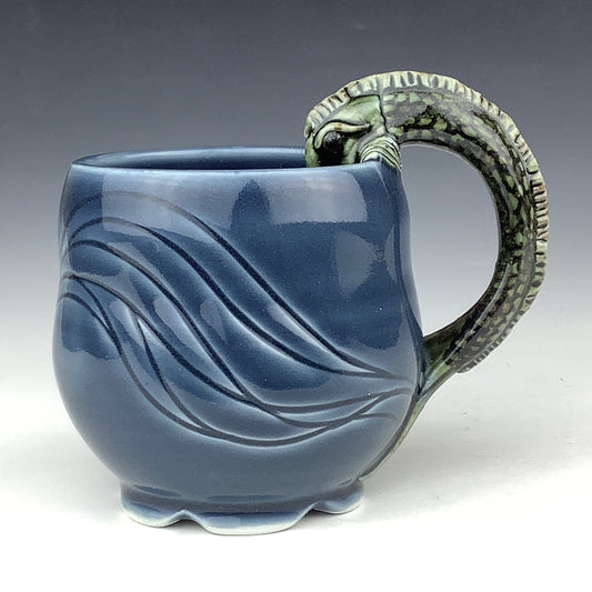 Jee Eun Lee - Fish Handle Mug Winokur Blue #17
