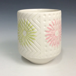 Kelly Justice GJK1220 Tall 4-Pattern Cup with Pinwheels #220
