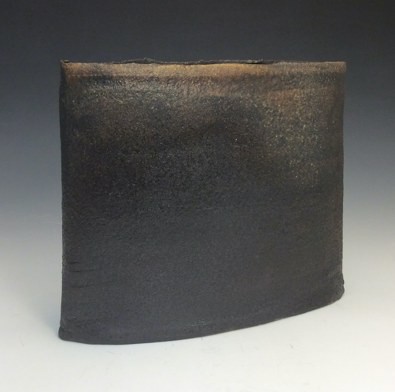 Michael Hughes Oval Stoneware Vase #28