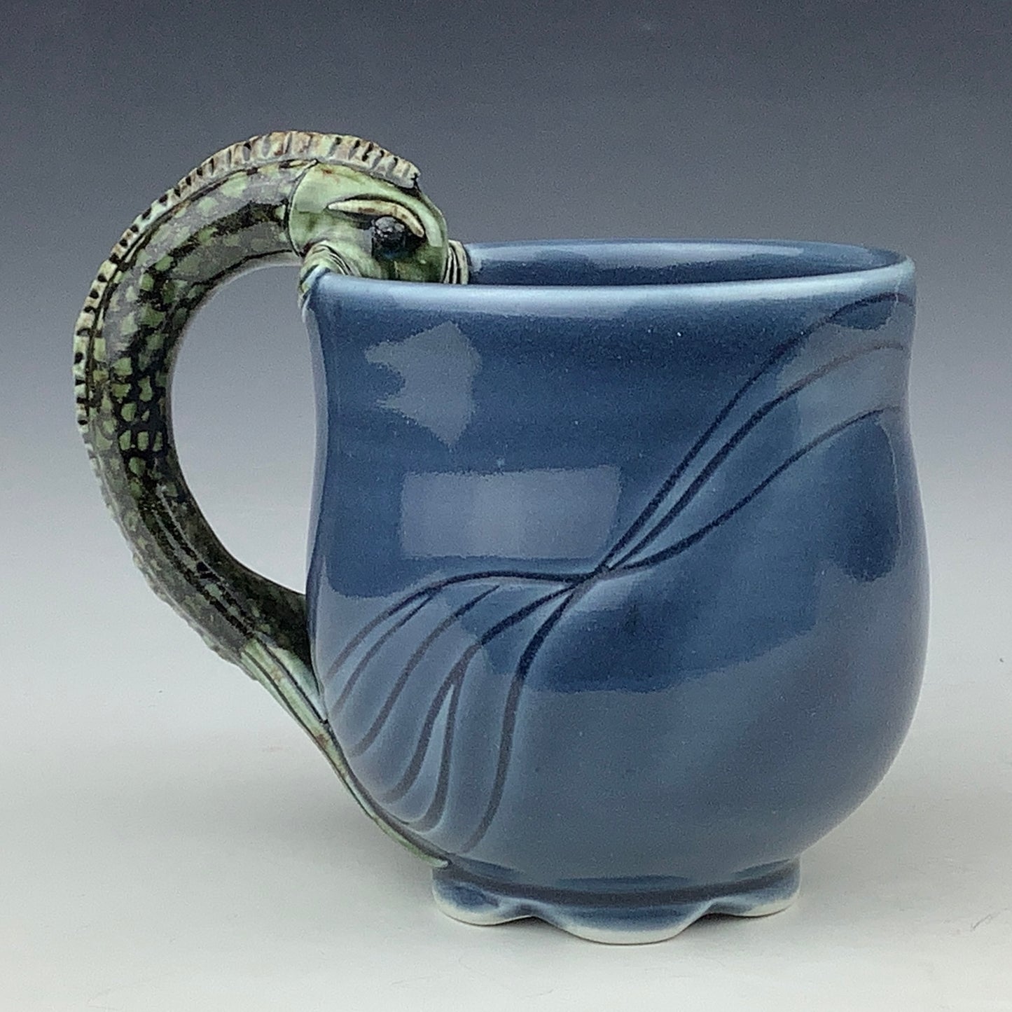 Jee Eun Lee - Fish Handle Mug Winokur Blue #18