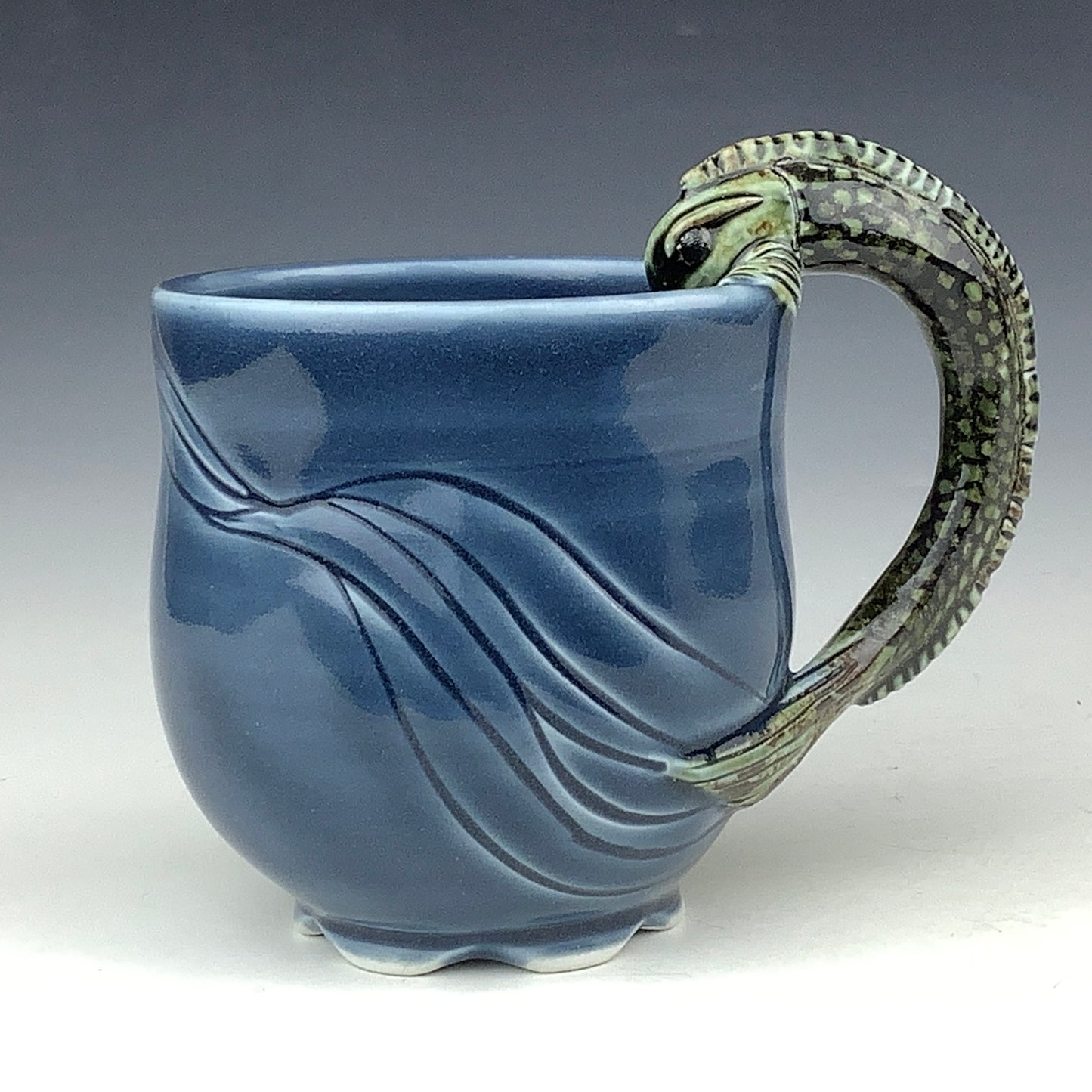 Jee Eun Lee - Fish Handle Mug Winokur Blue #18