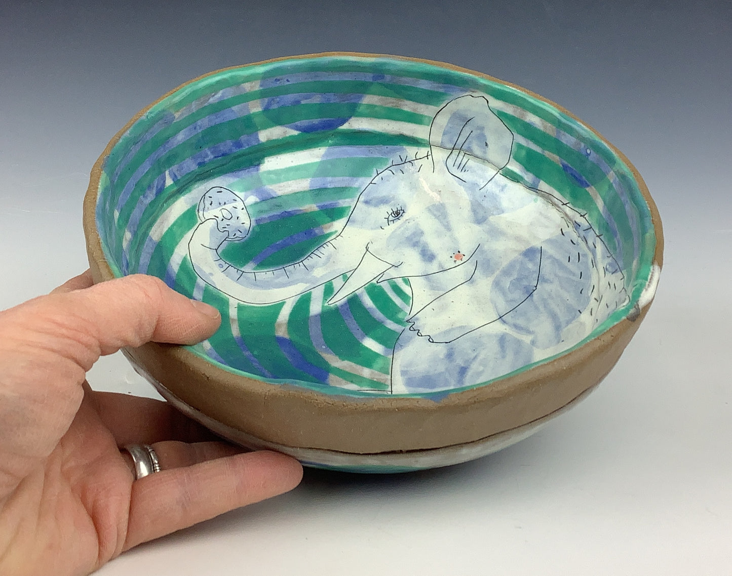 Lynne Hobaica - Elephant Bowl #5