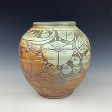 Load image into Gallery viewer, Courtney Eppel Wood Fired Floral Vase #16
