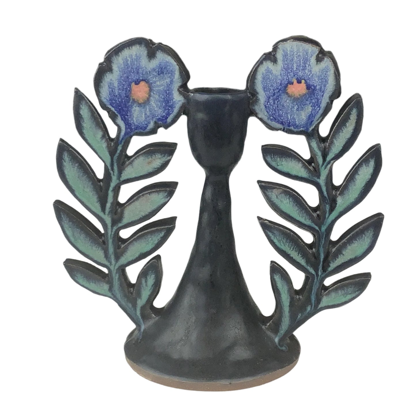 Ruth Easterbrook - Large Flower Winged Candlestick #30