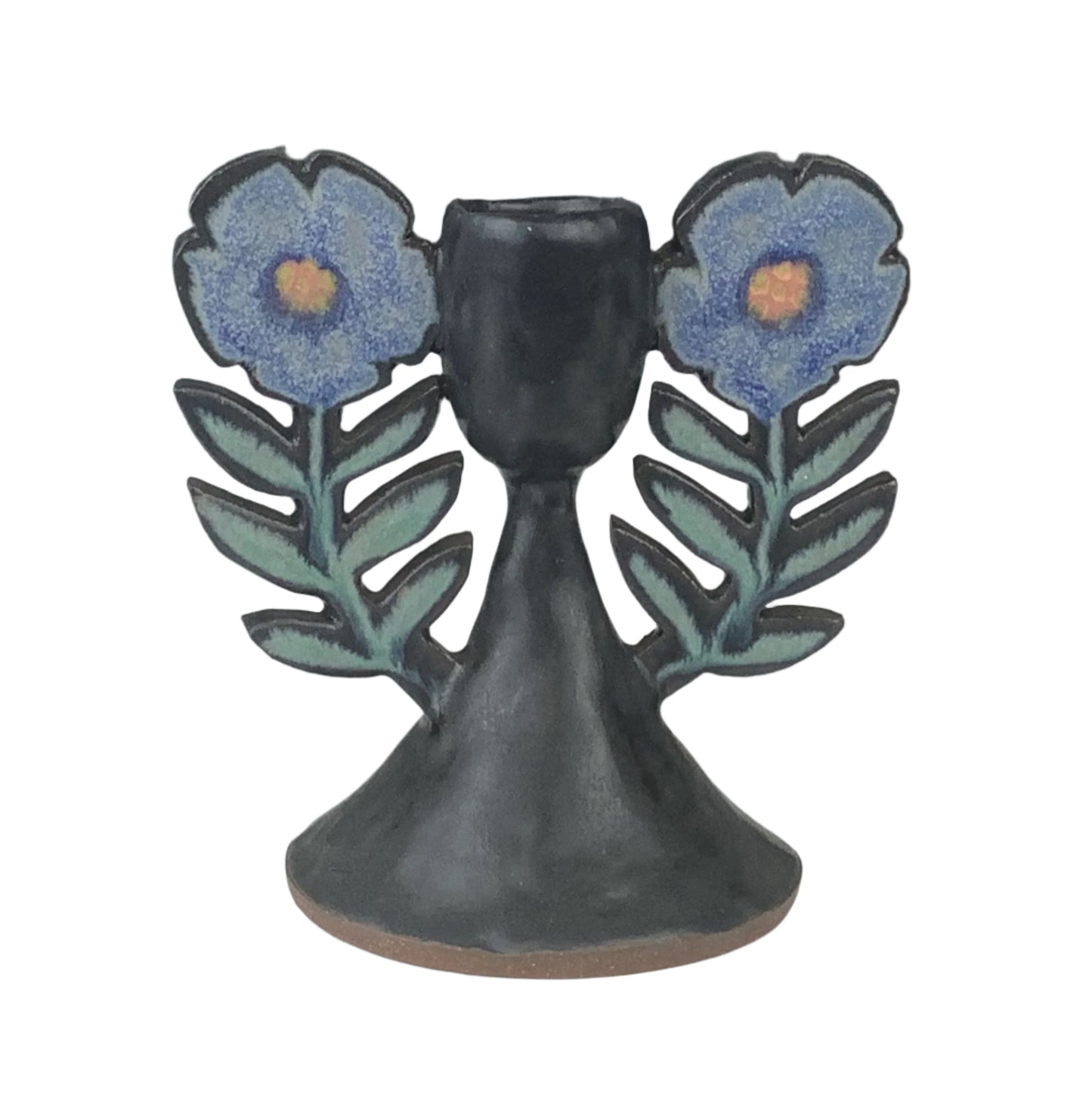 Ruth Easterbrook - Small Flower Winged Candlestick Holder #33