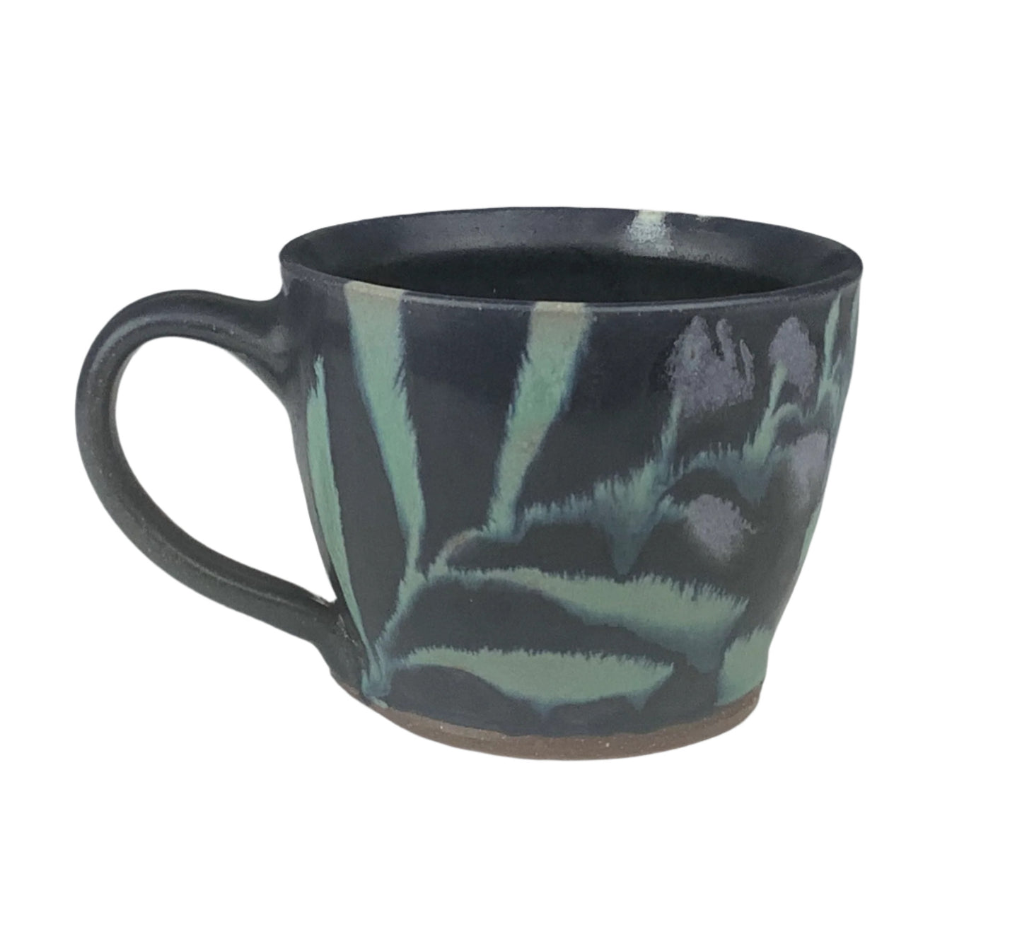 Ruth Easterbrook - Black Background Mixed flower tea cup #29