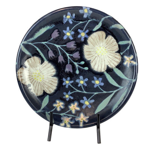 Ruth Easterbrook - Black Garden Lunch Plate #9