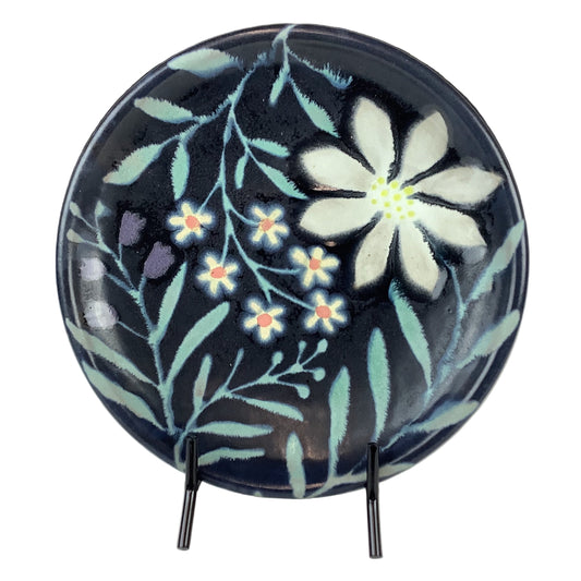 Ruth Easterbrook - Black Garden Lunch Plate #10