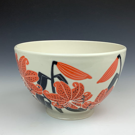 Courtney Eppel - Tiger Lily Serving Bowl #51
