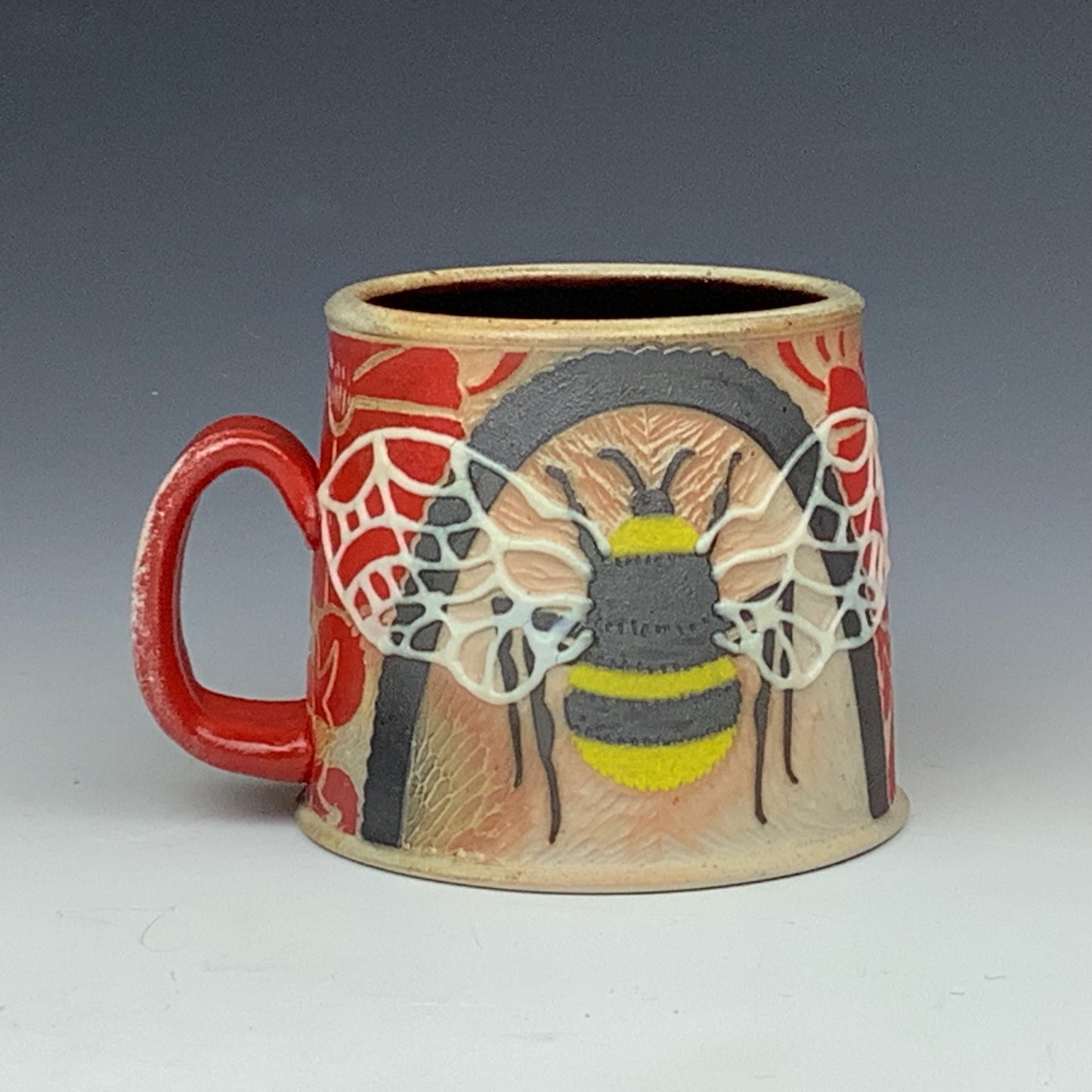 Courtney Eppel - Wood Fired Bee Mug #58