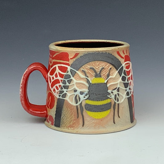 Courtney Eppel - Wood Fired Bee Mug #58