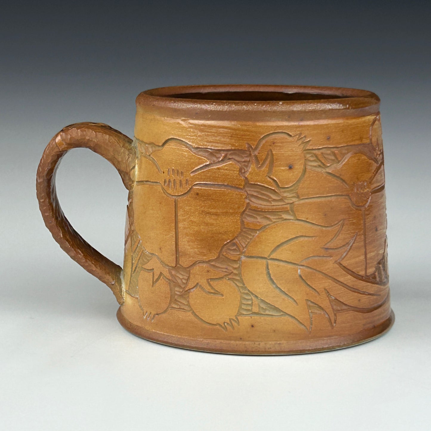 Courtney Eppel- Wood Fired Floral Mug #33