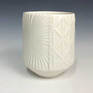 Kelly Justice Tall White 4-Pattern Cup #218