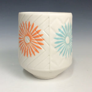 Kelly Justice Tall 4-Pattern Cup with Pinwheels #220