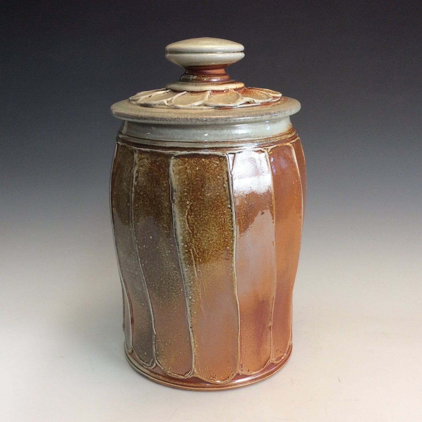 Ed Feldman Large Jar  with Lid #170