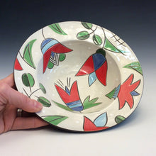 Load image into Gallery viewer, Colleen McCall- Rimmed Tulip Bowl #8
